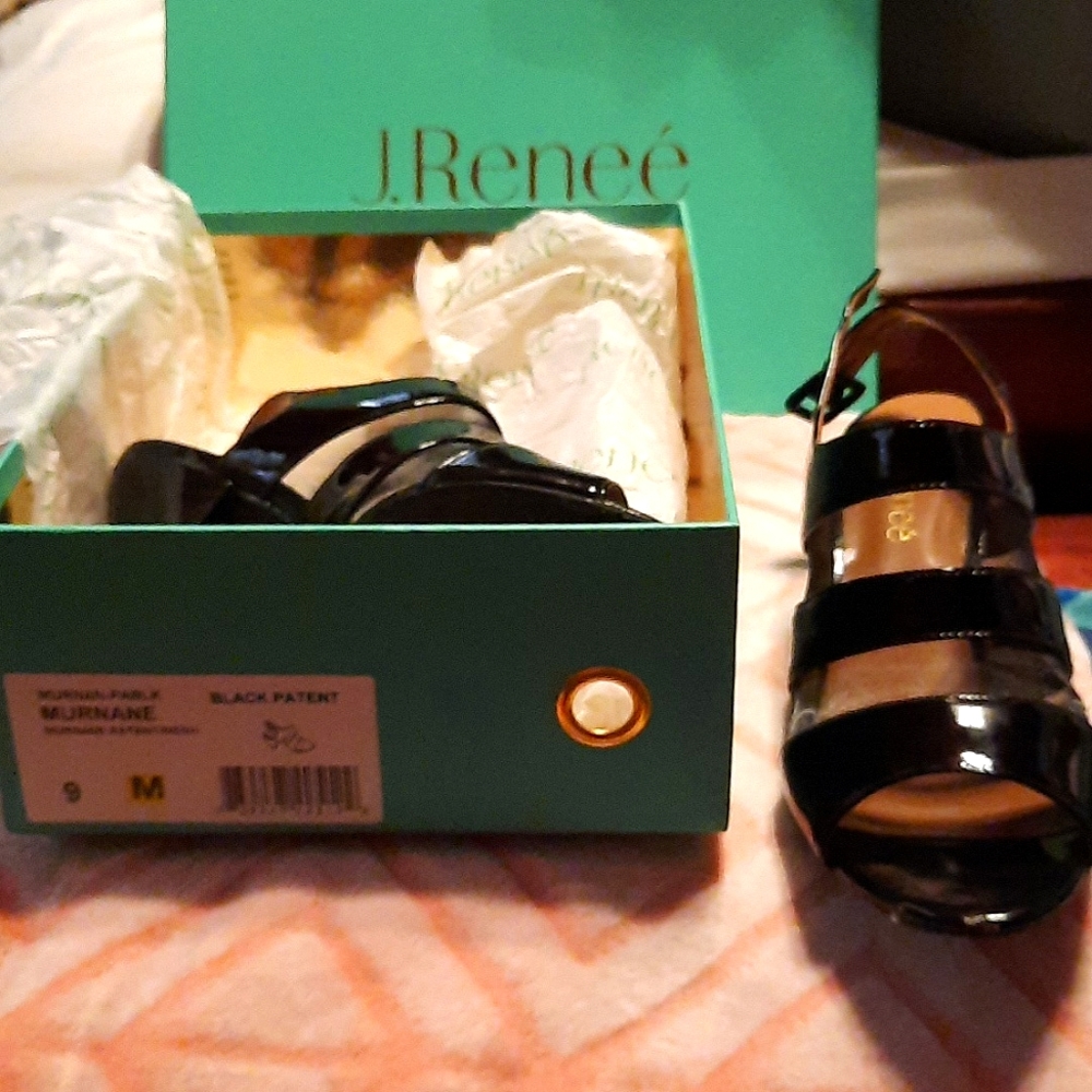 J. Reneé mesh heels, size 9
